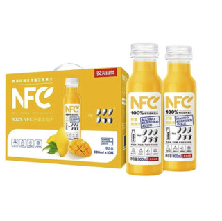 农夫山泉 NFC果汁饮料（冷藏型）100%鲜果压榨芒果混合汁 300ml*4瓶