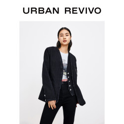 URBAN REVIVO 1WJ02SBJE2000 女款牛仔外套