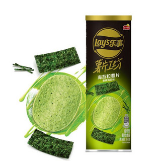 乐事Lay's 薯片工坊 海苔粒薯片 香烤海苔味 104g