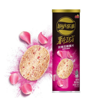 乐事lays 薯片工坊玫瑰花瓣薯片酸甜玫瑰味104克 报价价格评测怎么样 什么值得买