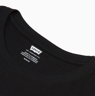 Levi's 李维斯 Logo Tee系列 男士圆领短袖T恤 17783-0198 黑色 XS