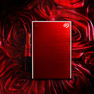 SEAGATE 希捷 铭系列 2.5英寸Micro-B便捷移动硬盘 2TB USB 3.0 红色