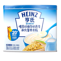 Heinz 亨氏 超金健儿优系列 米粉 膳食纤维牛奶燕麦 225g