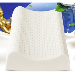 LOVO 乐蜗家纺 泰国乳胶按摩枕 高枕 39*59cm