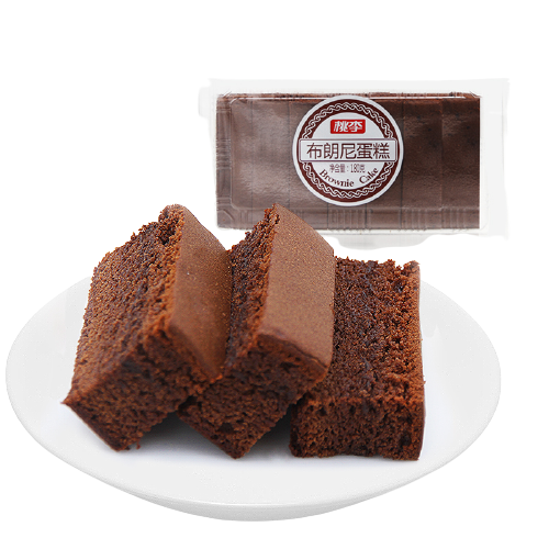 桃李 黑巧克力布朗尼蛋糕 540g