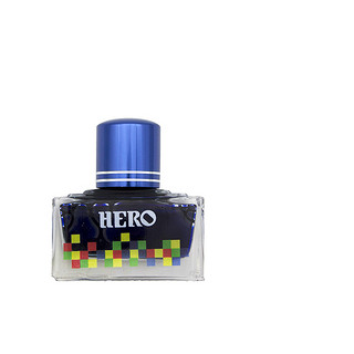 HERO 英雄 7100 钢笔墨水 蓝黑 40ml 单瓶装