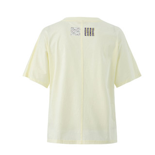 ERAL 艾莱依 女士圆领短袖T恤 602023062 透明黄 170