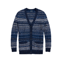 拉夫劳伦RALPH LAUREN 拉尔夫·劳伦 女士V领长袖针织衫 WMPOSWENDW20001 海军蓝 XL