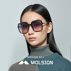 molsion陌森陌森太阳镜女2020年新品眼镜时尚大框修脸墨镜方框偏光