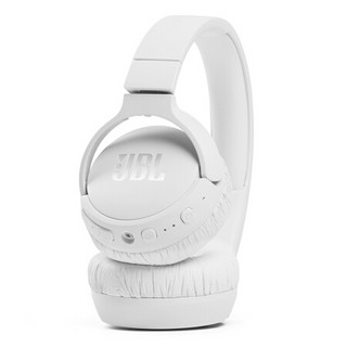 JBL 杰宝 TUNE660NC 升级版 耳罩式头戴式降噪蓝牙耳机 珍珠白