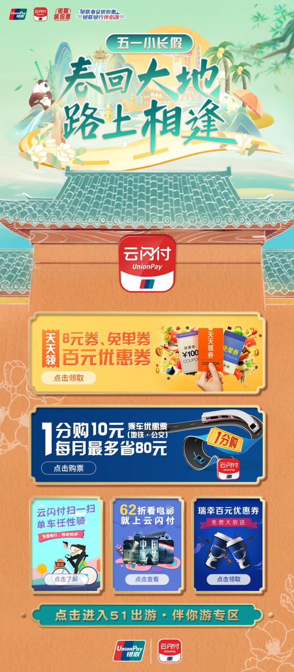 限北京地区 银联云闪付 出行特惠