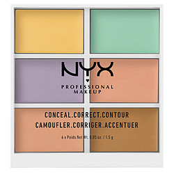 NYX Professional Makeup 6色修容遮瑕盘