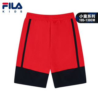 FILA KIDS斐乐童装男童裤子2021夏季新款儿童小童短裤运动五分裤 RD红-RD 110cm