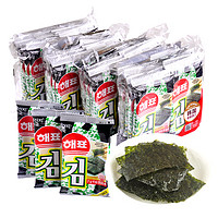 88VIP：HAIPAI 海牌 韩国海牌菁品海苔原味海产品16G/袋零食小吃休闲食品 1件装