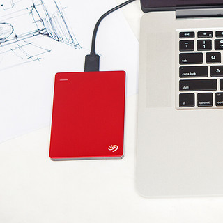 SEAGATE 希捷 睿品系列 2.5英寸 USB移动机械硬盘 4TB USB3.0 兼容Mac 丝绸红