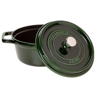 STAUB 珐宝 汤锅(28cm、6.7L、铸铁、绿色)