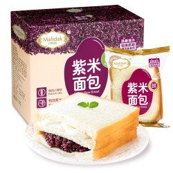 玛呖德 紫米奶酪面包  770g