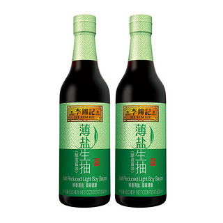 LEE KUM KEE 李锦记 薄盐生抽 500ml*2瓶