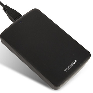 TOSHIBA 东芝 新小黑A2系列 2.5英寸 Micro-B便携移动机械硬盘 3TB USB3.0 黑色