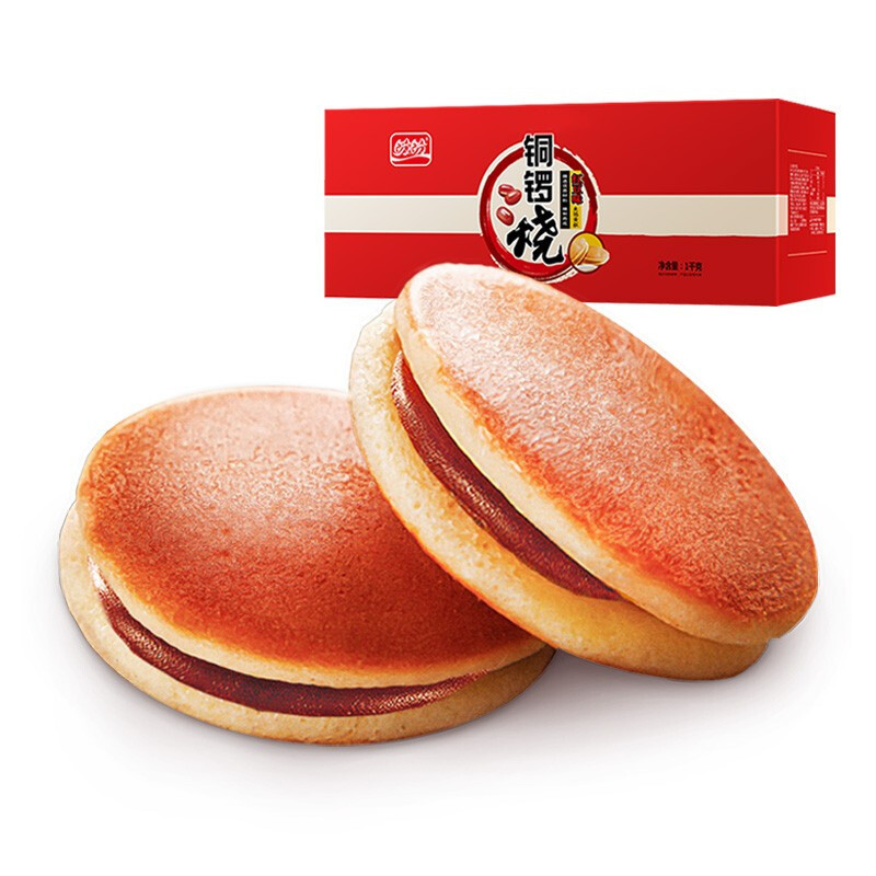 panpan foods 盼盼 铜锣烧 红豆味 1kg