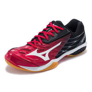 Mizuno 美津浓 Wave Claw 中性羽毛球鞋 71GA191562 红色/黑色 39