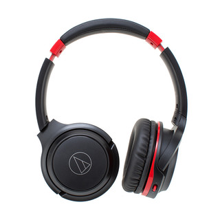 audio-technica 铁三角 ATH-S200BT 耳罩式头戴式蓝牙耳机 黑红色