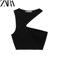 ZARA 05039065687 女士开口设计T恤 浅桃红色 S