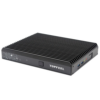 topfeel 极夜 TOPDREAM T60M 专业标配版 7代酷睿版 商用台式机 黑色(酷睿i3-7100U、核芯显卡、8GB、128GB SSD、风冷)