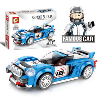 SEMBO BLOCK 森宝积木 名车系列 607056 莲花 Exige R-GT 拉力赛车