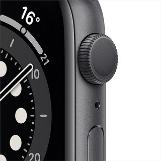 Apple 苹果 Watch Series 4  GPS款 智能手表 44mm 深空灰色铝金属表壳 黑色运动型表带（GPS）