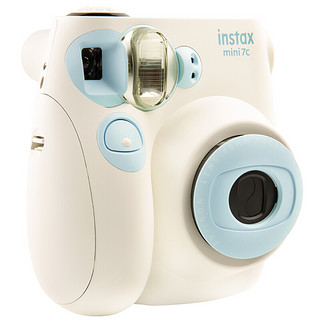 INSTAX mini 7C 拍立得（62*46mm）水蓝色套装 配件礼包+白边相纸20张