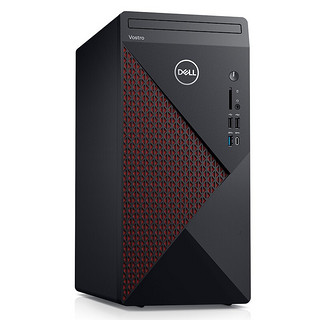 DELL 戴尔 Vostro 5880 台式机 黑色(酷睿i5-10400F、RX640 4G、16GB、256GB SSD+1TB HDD、风冷)