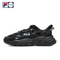 FILA FUSION 潮牌男子老爹鞋2021夏季新款时尚个性火星鞋运动鞋男 T12M135205F 黑色-BK 43