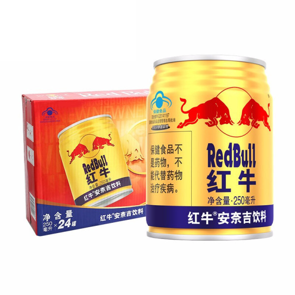 商品red bull 红牛 安奈吉饮料 250ml*6罐