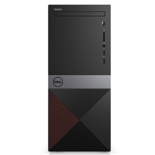 DELL 戴尔 Vostro 3670 9代酷睿版 21.5英寸 商务台式机 黑色 (酷睿i3-9100、核芯显卡、4GB、256GB SSD+1TB HDD、风冷)