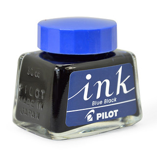 PILOT 百乐 INK-30-BB 钢笔墨水 蓝黑色 30ml 单瓶装