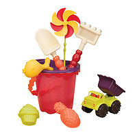 B.Toys 比乐 沙滩桶套装戏水玩沙益智沙滩玩具9件套 模具齐全
