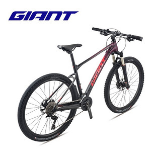 GIANT捷安特XTC SLR 3轻量铝合金油压碟刹XC越野竞赛山地自行车 全消光亮黑/全消光桑染紫 27.5X16 S建议身高160-175cm