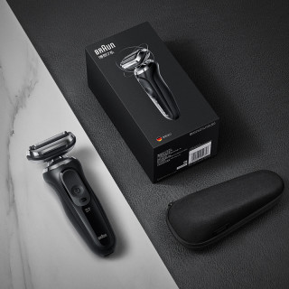 商品braun 博朗 70-n1000s 剃须刀 黑色 定制礼盒款