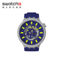 斯沃琪(Swatch)瑞士手表 2021新款潮流撞色 酷感运动街头风 男女石英腕表SB03M103