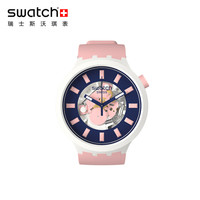 斯沃琪(Swatch)瑞士手表 2021新款潮流撞色 酷感运动街头风 男女石英腕表SB03M105