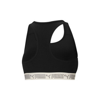 彪马 PUMA 女子 跑训系列 Mid Impact Elastic Padded Bra PM 胸衣 520303 51黑色 亚洲码 M 160/84A