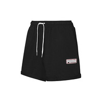 彪马 PUMA  女子 基础系列 SUMMER STRIPES Sweat Shorts 短裤 845873 01黑色 亚洲码 M 160/62A