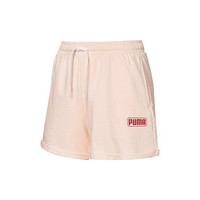 彪马 PUMA  女子 基础系列 SUMMER STRIPES Sweat Shorts 短裤 845873 27浅粉色 亚洲码 S 155/58A