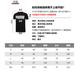 彪马 PUMA 男子 生活系列 Graphic Tee Summer Streetwear 短袖T恤 532612 01黑色 亚洲码 L 180/100A