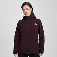 TheNorthFace北面三合一夹克女户外防水保暖上新|4NFB 0YK/酒红色 M