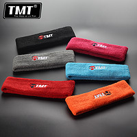 TMT运动头带吸汗导汗头巾男女发箍网球跑步健身篮球装备发带护额（均码、红色）