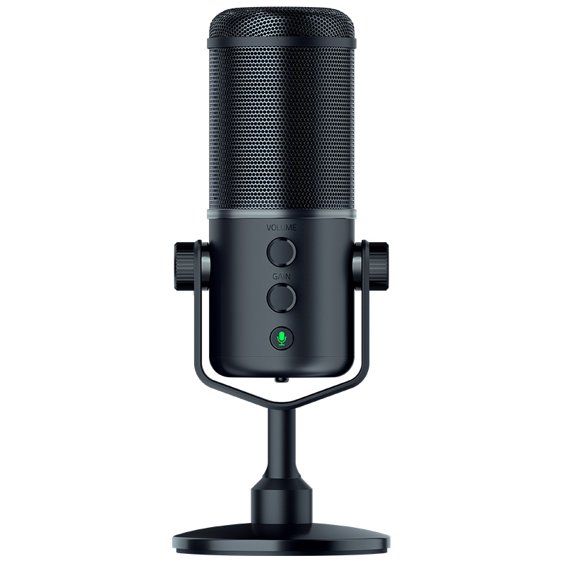 RAZER 雷蛇 魔音海妖精英版 动圈式麦克风 黑色