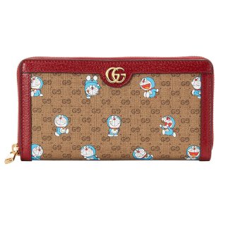 gucci 古驰 x 哆啦a梦联名系列 男士长款钱包 647787 2tubg 8580 米色