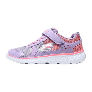 SKECHERS 斯凯奇 GO RUN 400 SPARKLE SPRINTERS 女童休闲运动鞋 81358L/LVPK 薰衣草色/粉红色 30码